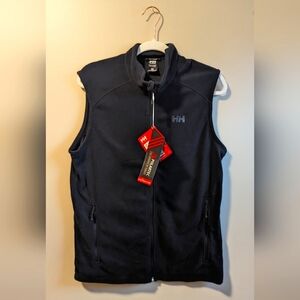 Helly Hansen Black Fleece Zip Vest size M Men's NWT Designed in Norway